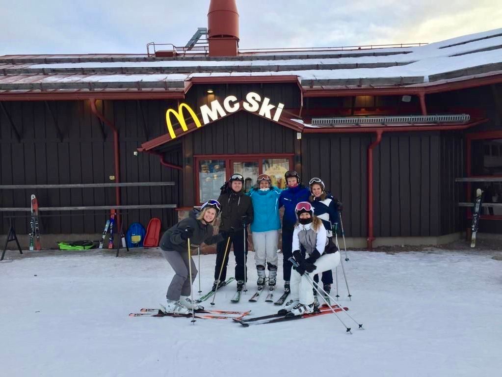 Skiën snowboarden optioneel winter Zweden