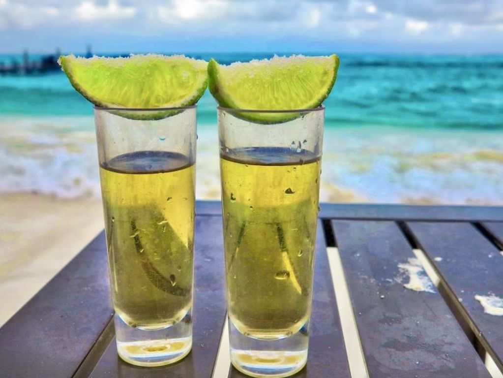 Tequila shot Cancun 