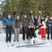 Cross country skiën winter zweden