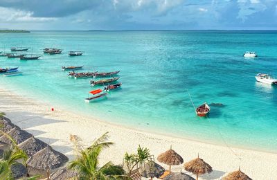 Relaxen op bounty-eiland Zanzibar