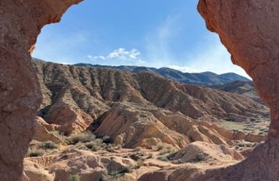 De kleuren van Skazka Canyon