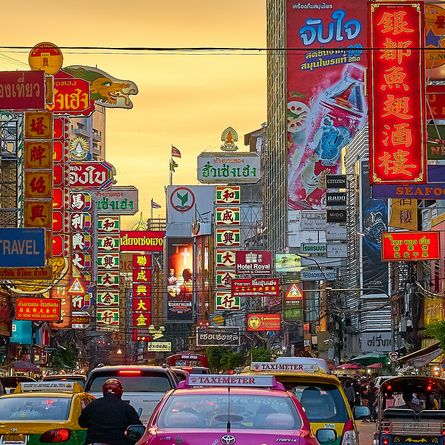 Aankomst in Bangkok (Thailand)