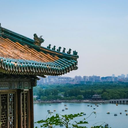 Aankomst in Beijing, China Aankomst in Beijing, China