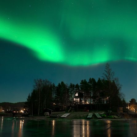 Husky's en het noorderlicht