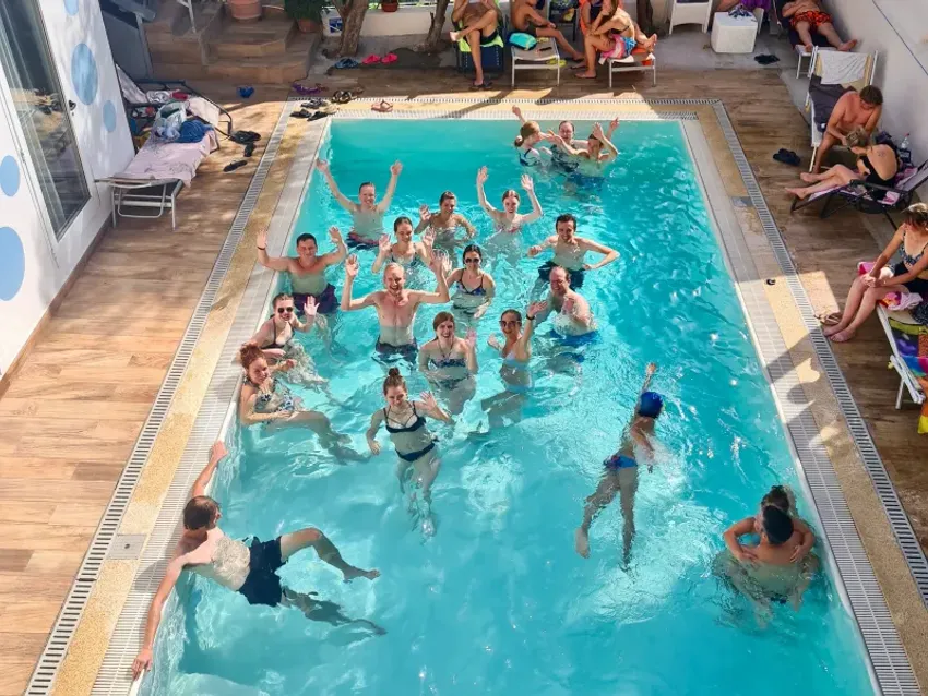 Zwembad accommodatie groepsreis Italie