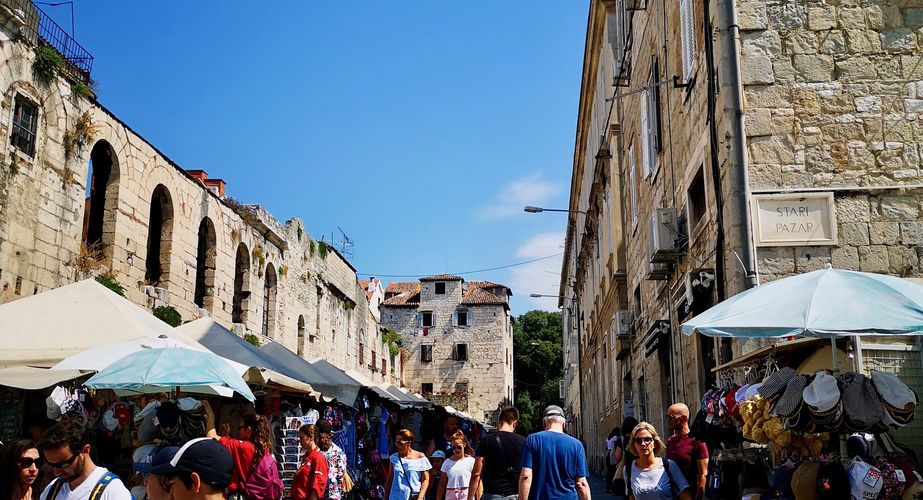 Oude stadsgedeelte van Split