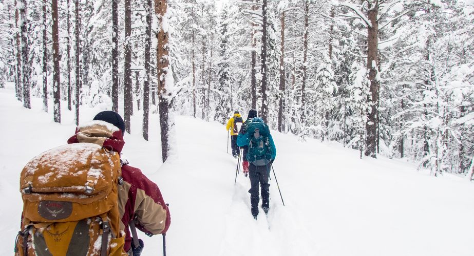 Cross country skiing in Noorwegen