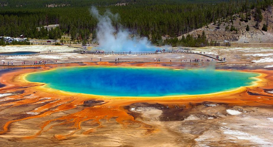 grand prismatic spring yellowstone national park grand prismatic spring yellowstone national park