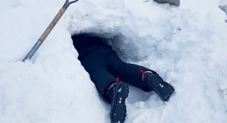 Een iglo bouwen!