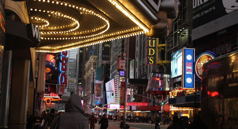 New York in de nacht New York in de nacht