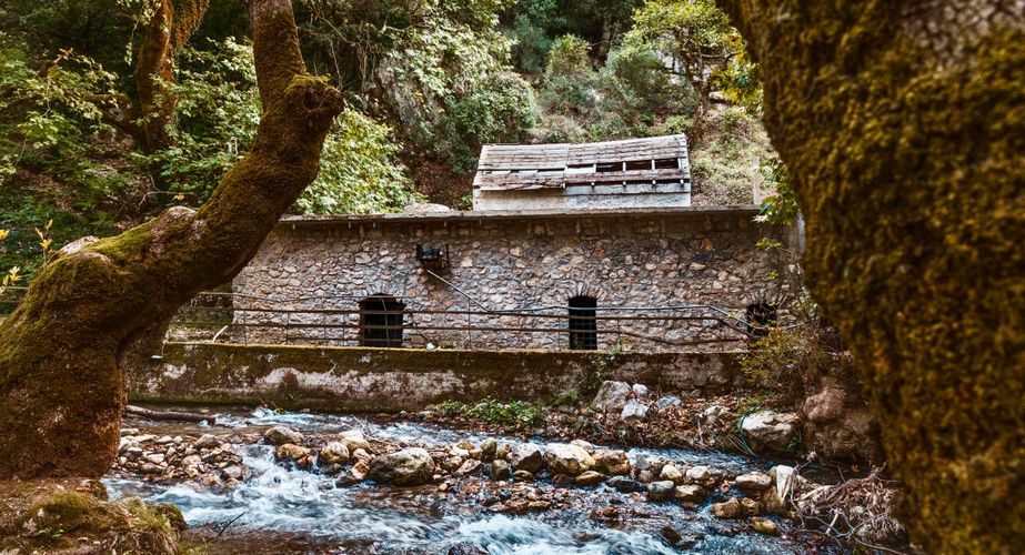 Odontotos railway uitzicht Odontotos railway uitzicht