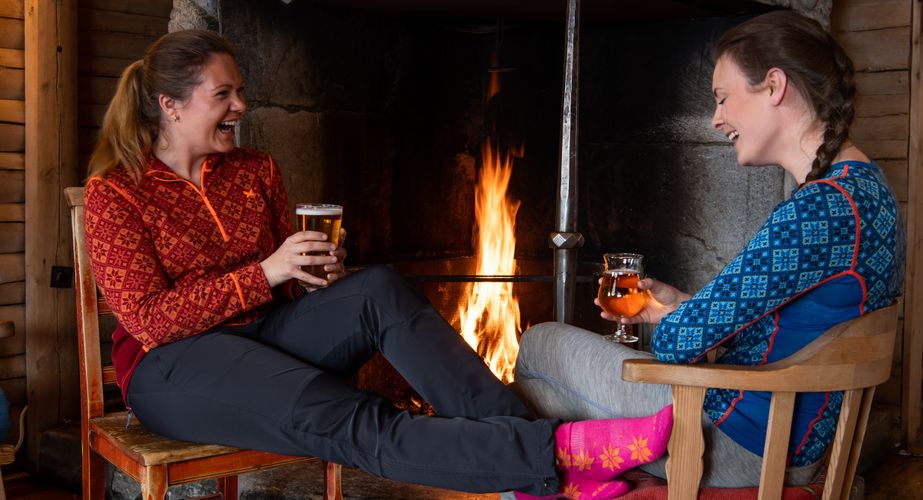 Open haard in de accommodatie