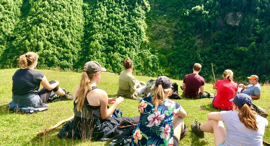 Wandelen pauze Georgië