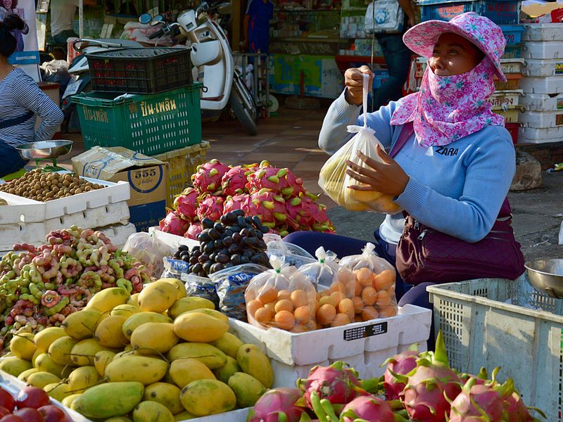 Cambodja groepsreis eten