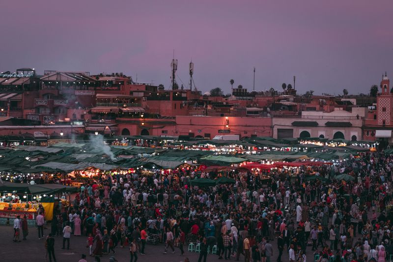 marrakesh medina groespreizen marokko