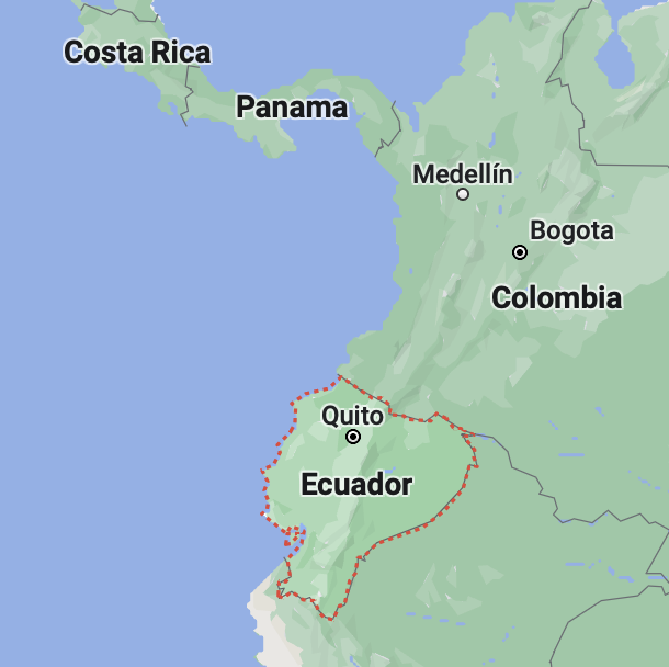 Ecuador ligging