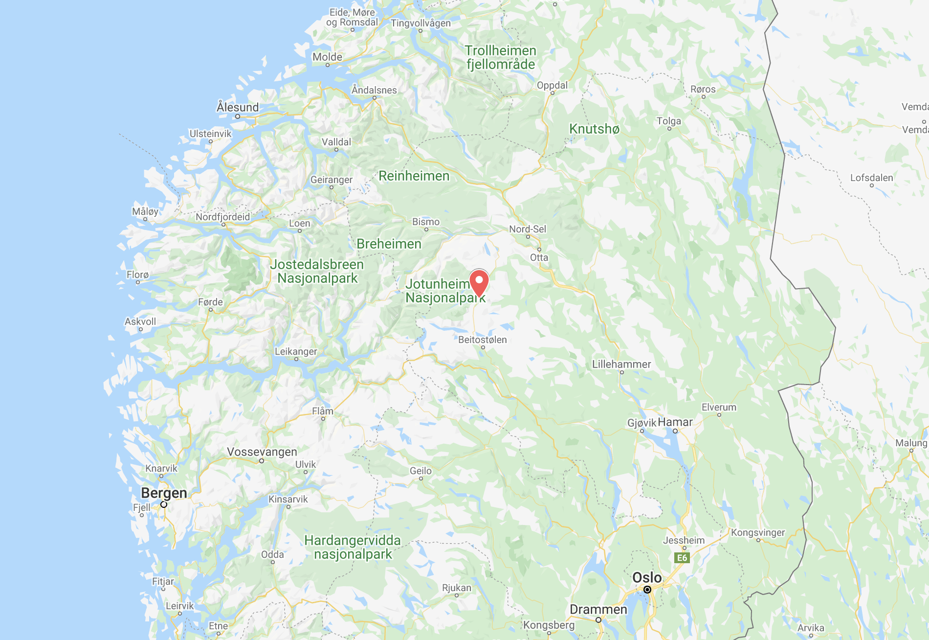 Noorwegen overnachtingslocatie